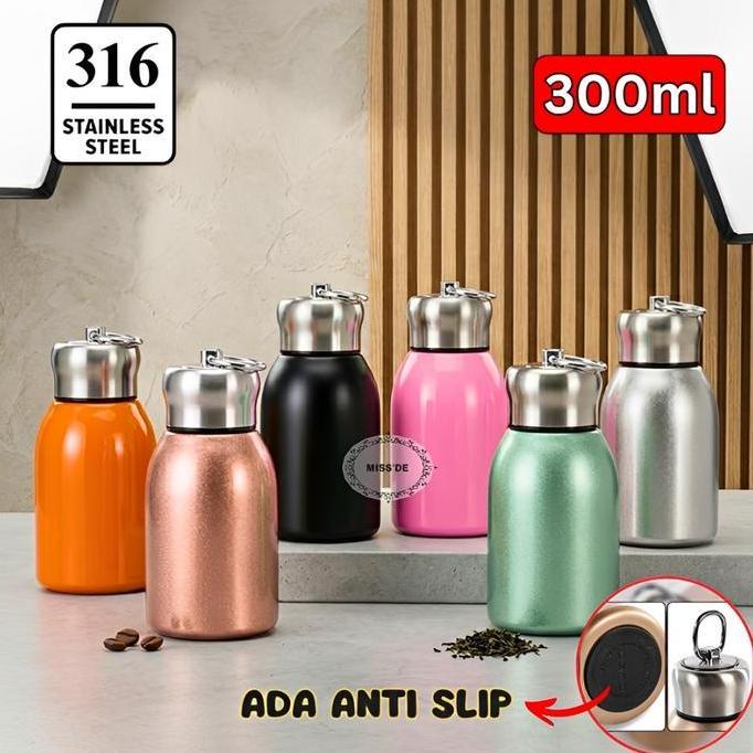 BOTOL MINUM 300ML / TUMBLER MINI STAINLESS STEEL / TUMBLER TRAVEL / BOTOL MINUM KOPI MINI