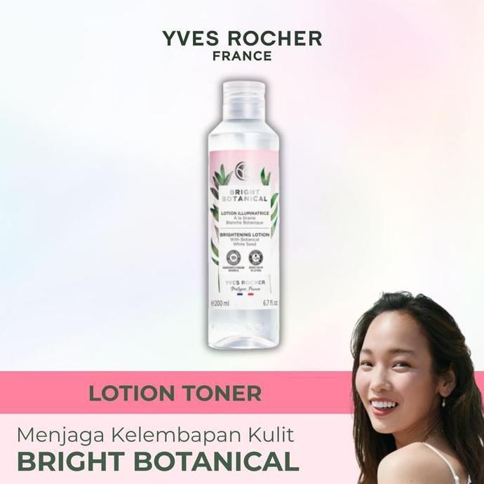 Yves Rocher Bright Botanical Brightening Lotion Toner 200 ml - Botanical White Seed - Toner Wajah Me