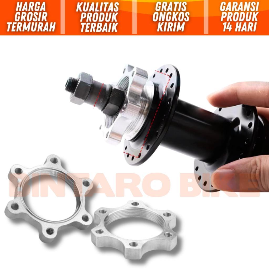 Adaptor Rotor Sepeda 44Mm Adaptor Disc Brake Alloy Rem Cakram Modifikasi Ulir Hub Freehub Ke Cakram 