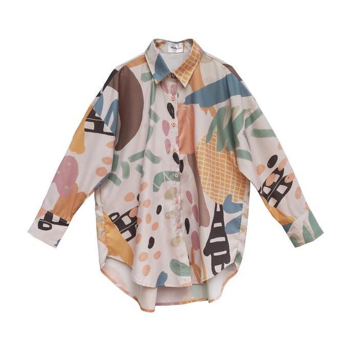 Nadjani Corry Sale Kemeja Wanita Oversize