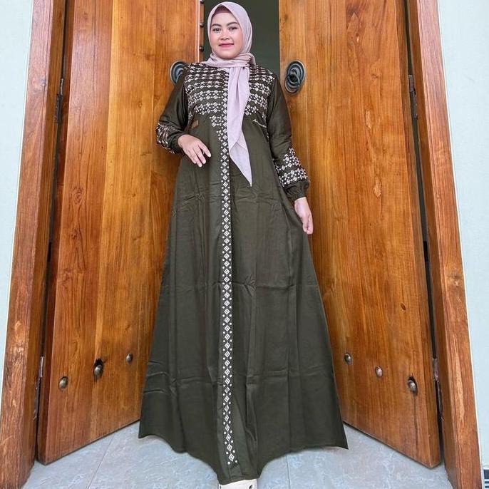 Arsy- Gamis Amanda Fitriya Bordir Rayon Twill