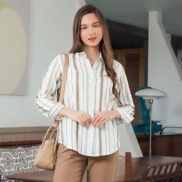 C2 Gratia Green Kemeja Casual Wanita
