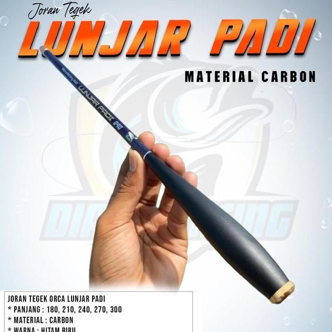 JORAN TEGEK ORCA LUNJAR PADI Carbon Lentur Microfishing Wader Uceng Ruas Pendek 180 210 240 270 300 
