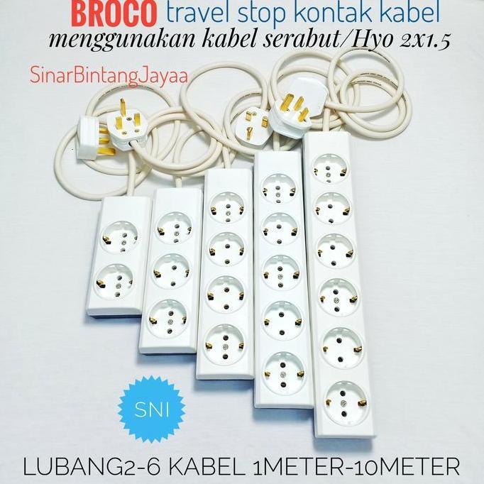 BROCO Travel Kaki 3 Adapter Konverter Traveling UMROH HAJI  Hyo 2x1.5