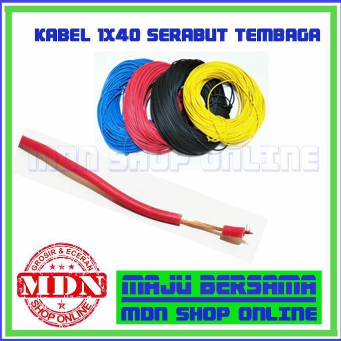 Kabel 1X40 Serabut Tembaga 1 Rol 50 Meter