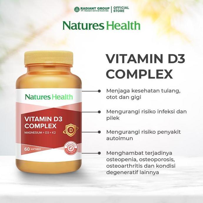 Fit- Natures Health Vitamin D3 Complex - 60 Softgels