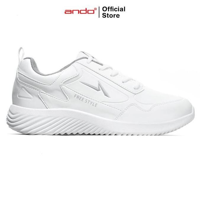 . Ando Official Sepatu Sneakers Ehner Pria Dewasa - Putih