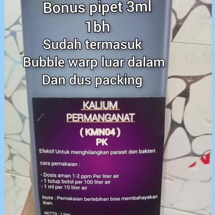 OBAT IKAN CAIR PK KALIUM PERMANGANAT / PK / OBAT PK / OBAT IKAN GRATISONGKIR