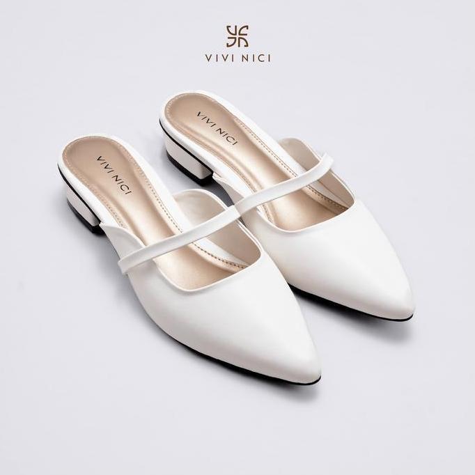 Damski- Vivi Nici - Lillie Sendal Selop Mules Nita Hak 3 Cm Shoes Sandal Nita Heels Nita