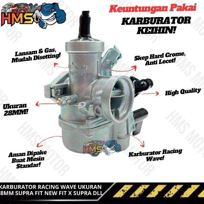 Grosir Karbu Karburator Racing Wave 24 28 Mm Karisma Supra X 125 Lagenda Astrea Prima Honda Win C70 