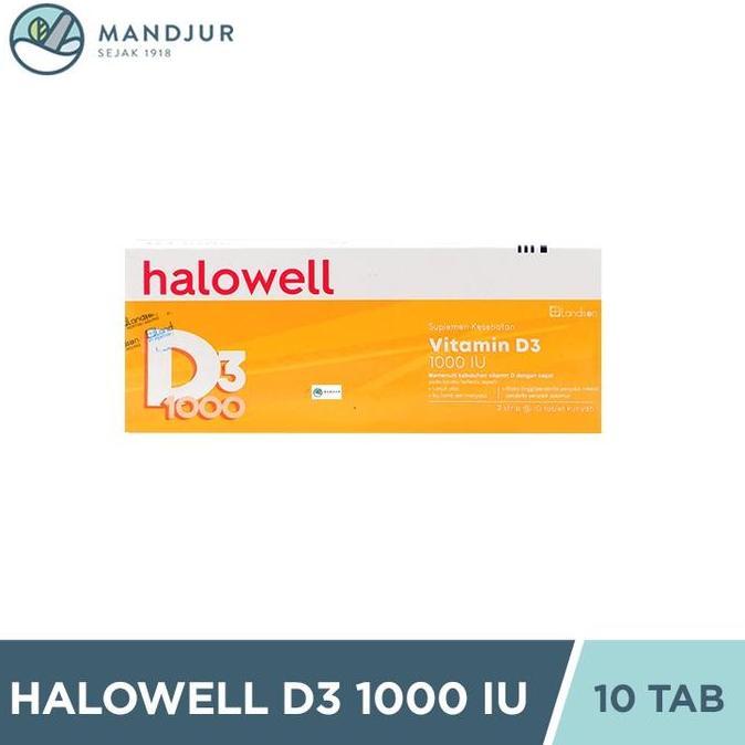Fit- Halowell D3 1000 Iu 10 Tablet - Suplemen Vitamin D