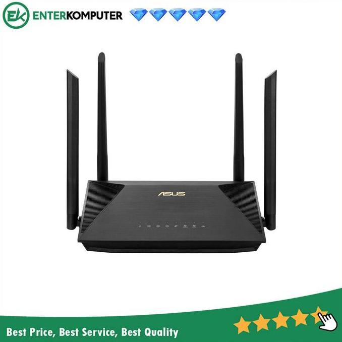 ASUS AX1800 DUAL BAND WIFI 6 WIRELESS ROUTER - ASUS RT-AX53U MURAH