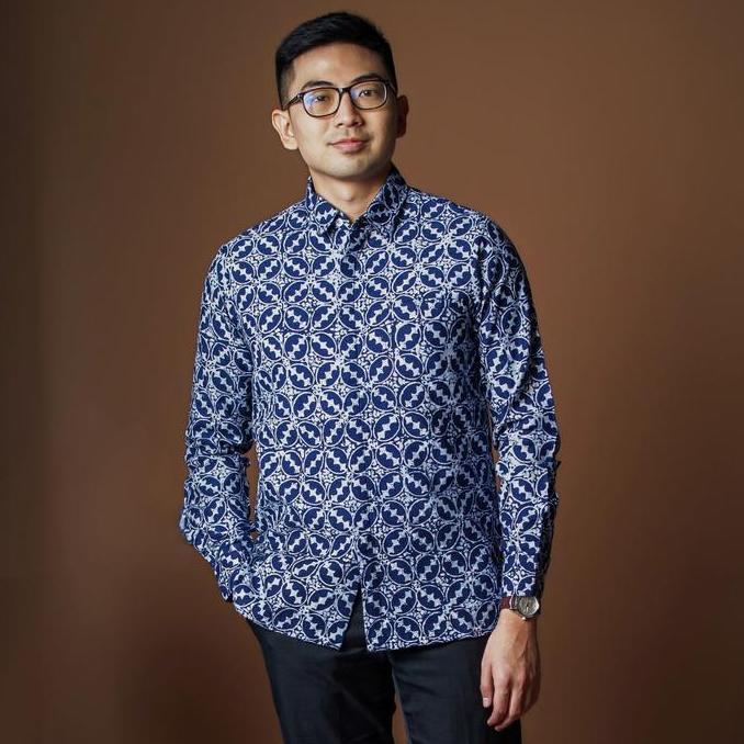 Lavite - Mandalas Kemeja Batik Pria Premium Lengan Panjang