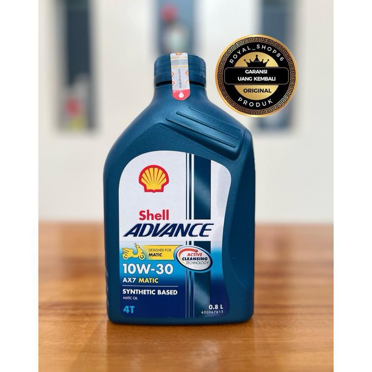 Oli Shell Ax7 Matic 10W-30 800 Ml Original Oli Shell Motor Scooter Matic Beat Vario Pcx Scoopy Adv T