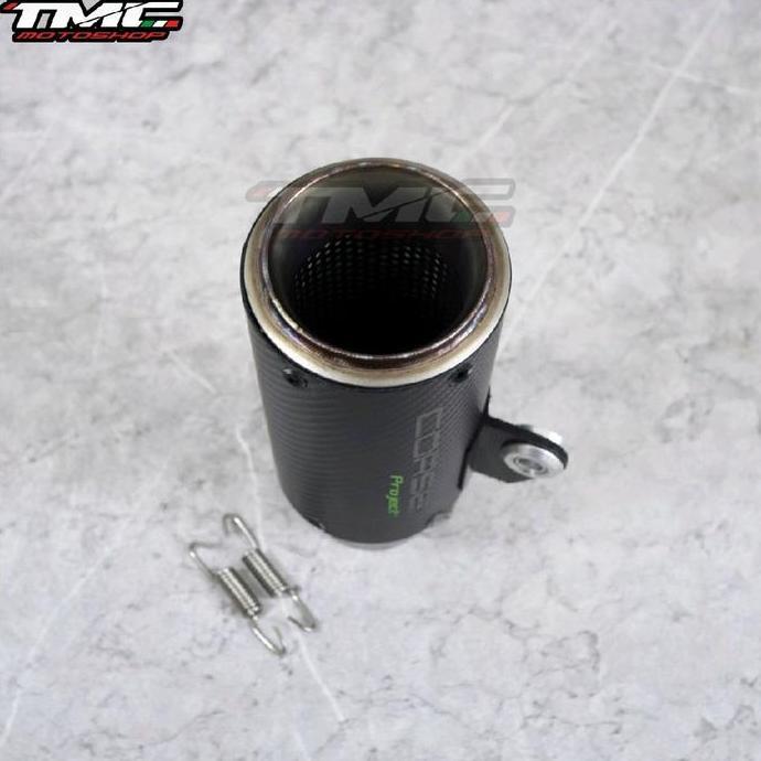 Knalpot Silencer Corse Project Zeus Short 60mm Zx6R R6 z900 ZX25R