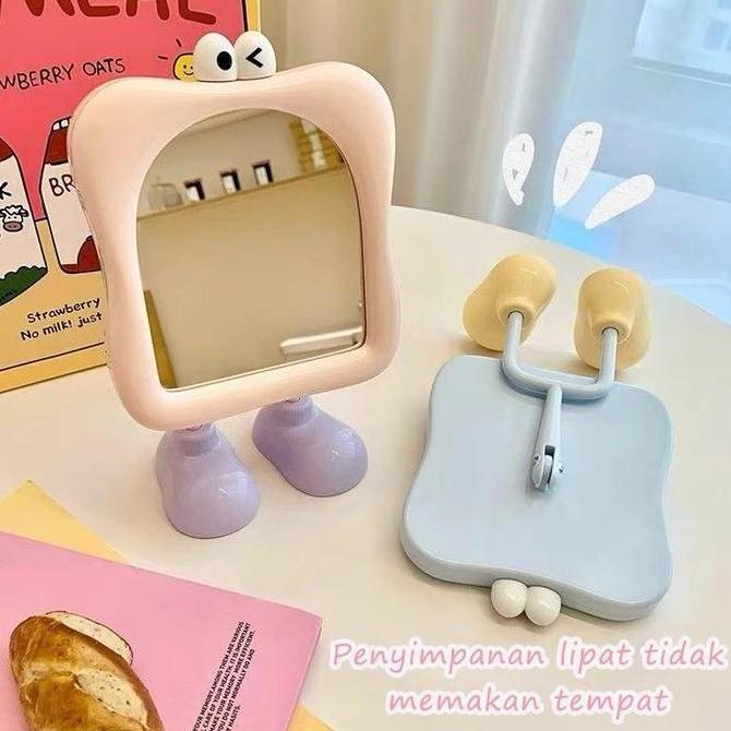 Cermin rias Ins / Meja rias cermin rias/Aesthetic Fashion Cermin Rias Korea/Kaca Rias Make Up / Cerm