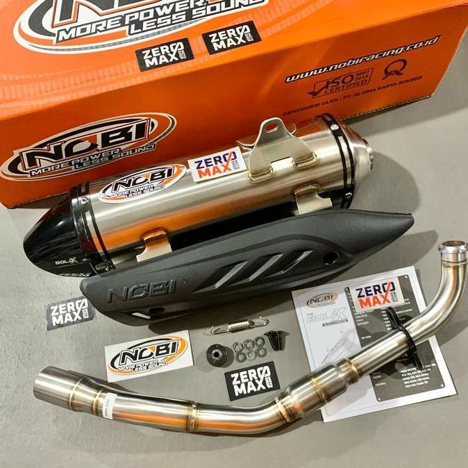 Knalpot Standar Racing NOBI NOB1 Bold X Stainless All New NMAX 2020-2024 All New Aerox 155 Connected