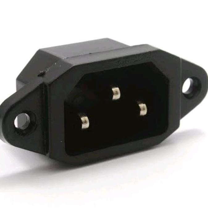 Promo Socket Ac In Let Male Soket 3Pin 10A 250V Ac Inlet Male 3 Pin Panel Baut Konektor Cod