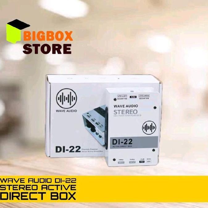 Promo Wave Audio Di22 / Di 22 / Di-22 Aktif Stereo Direct Box - Di Box Cod