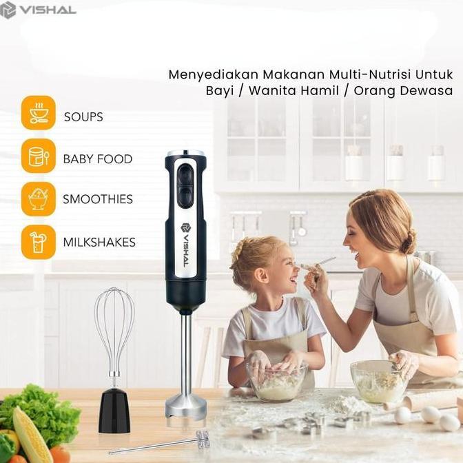 Grosir Vishal Hand Blender 5In1 Multifungsi Dapur Blender Tangan Kuat 220W Food Grade Cocok Untuk Ib