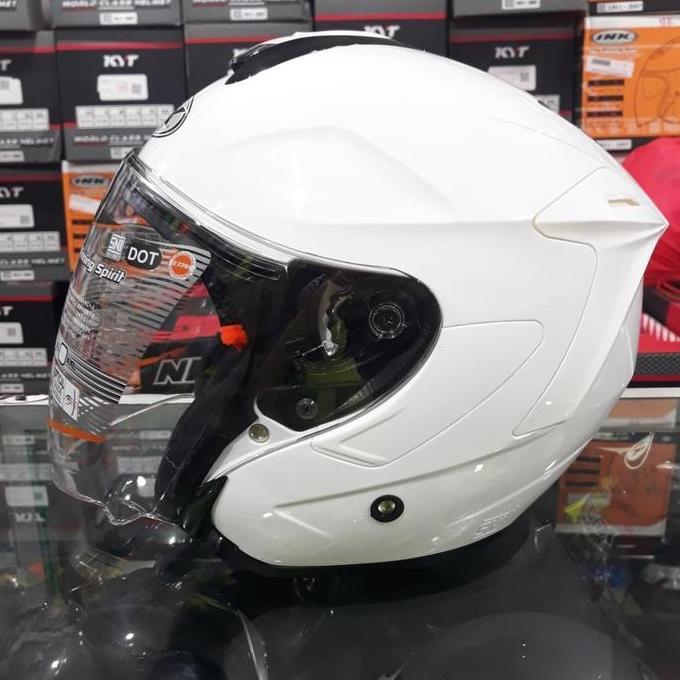 Promo Helm Ink Dynamic Solid White/Putih Original