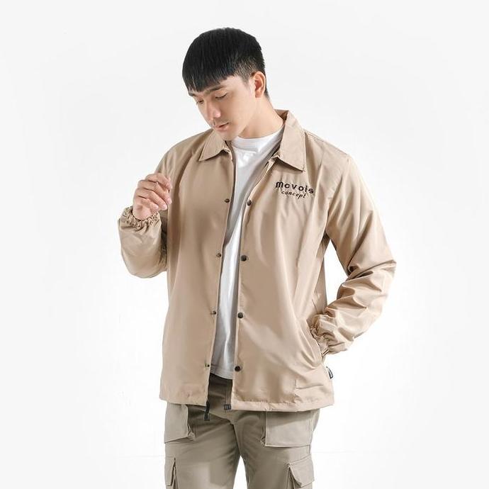 Mcvois Coach Jaket Winbreaker Cream