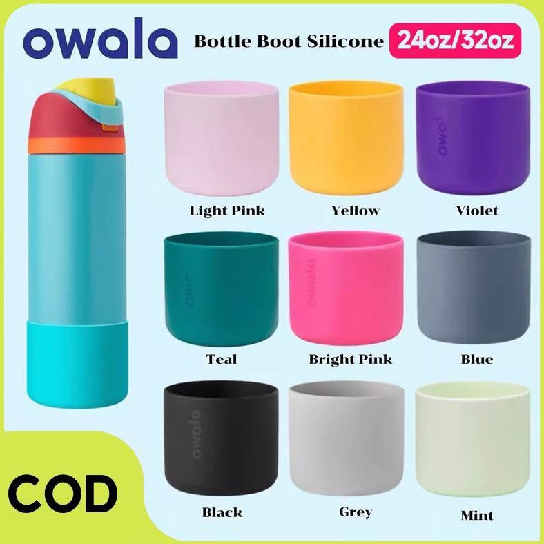 Owala Bottle Boot 24oz/32oz/8.5-8.7cm- Owala Silicone Boots Tumbler Botol Minum Tatakan Gelas Siliko
