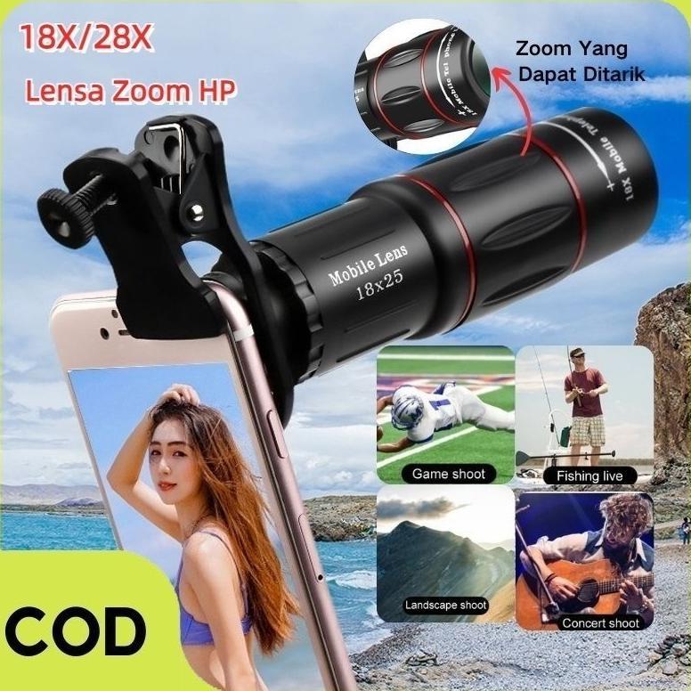 Lensa Zoom Hp Tele Zoom 18x Teleskop Camera Lensa Apexel 18x25 Tele Zoom Apexel 28x Lensa Kamera Hp 