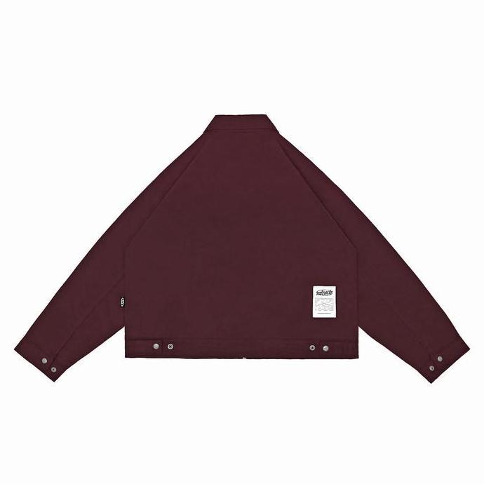 Miracle Mates - a Maroon Work Jacket | Work Jacket Polos Boxy Fit