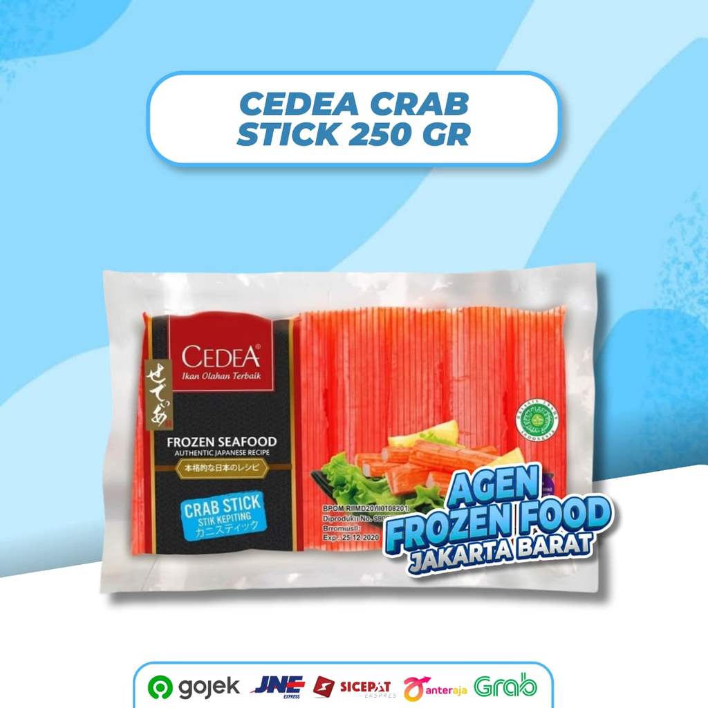 Cedea crab stick 250gr - frozen food - halal - praktis