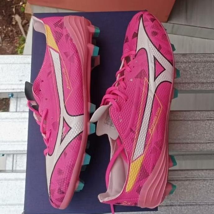 hot sale sepatu bola mizuno rebula pink putih kualitas premium grade ori bisa cod