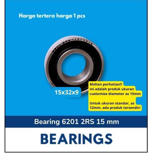 Bearing 6201 2Rs 15Mm N*N Roller Ball Bearing Seal Karet