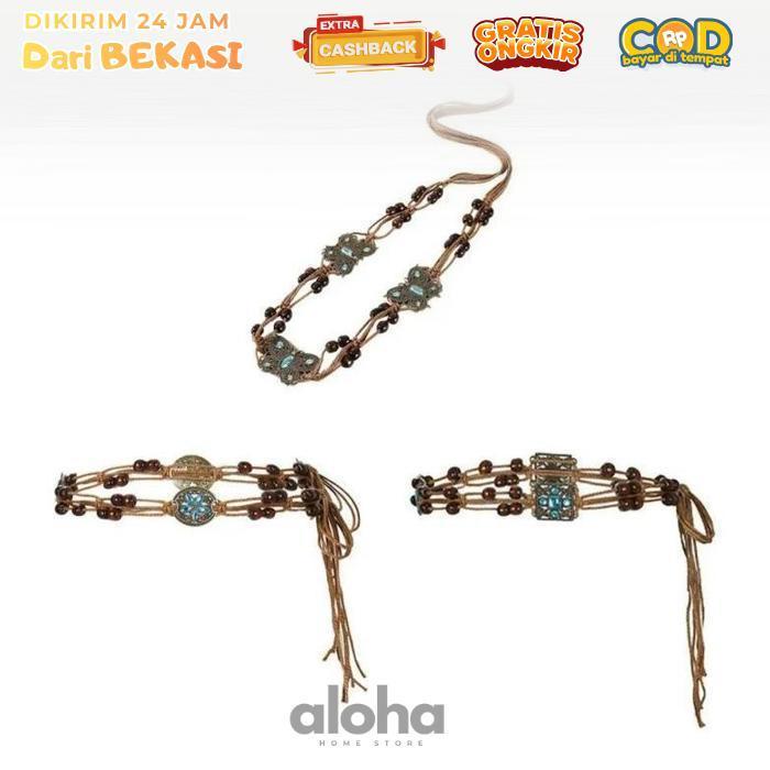 ALHM - Sabuk Rantai Pinggang Wanita Ikat Pinggang Wanita Rantai Sabuk Bohemian Belt Wanita Rantai