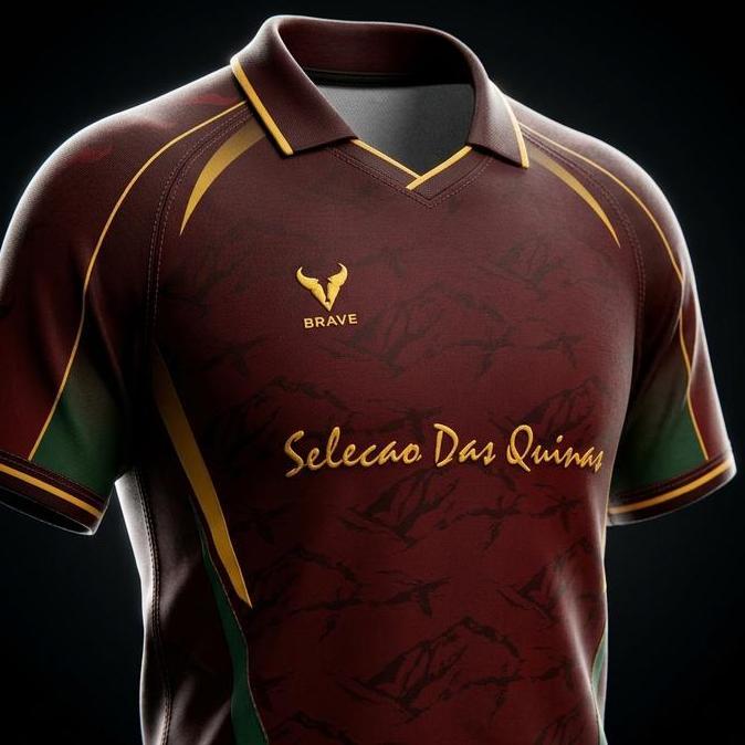 DELLINE JERSEY MERAH FANTASY KERAH RETRO BRAVELINE APPAREL