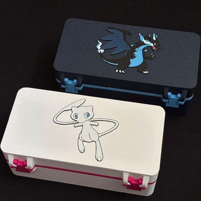 Pokemon Card Toploader Storage Box / Kotak Penyimpanan Kartu Pokemon Kapasitas Besar - Pokemon TCG C