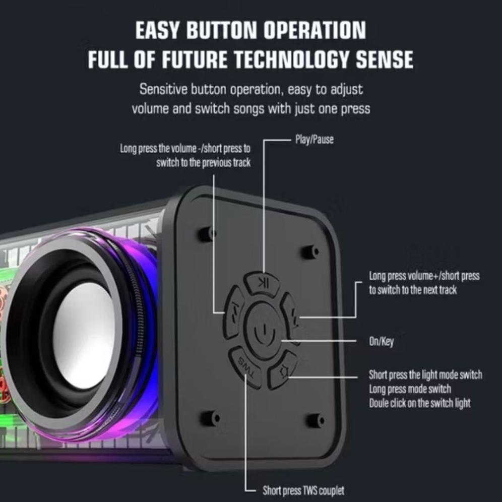 HOT DEALS promo obral speaker bluetooth v8 rgb / speaker bluetooth tws rgb V8 / speaker bluetooth le