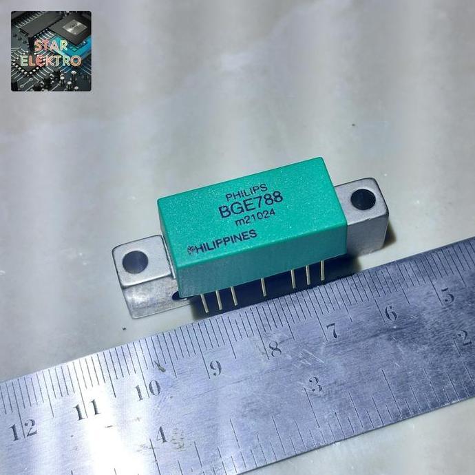 BGE788 PHILIPS PHILIPPINES BGE 788 MODULE MODUL CATV RF 750MHZ 12V 34DB GAIN PUSH PULL IC AMPLIFIER 