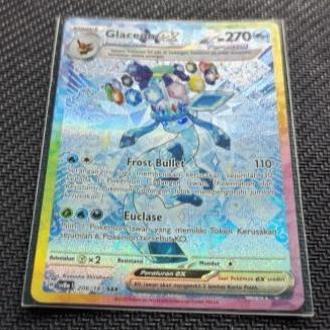 GLACEON EX SAR SV8A POKEMON TCG INDONESIA