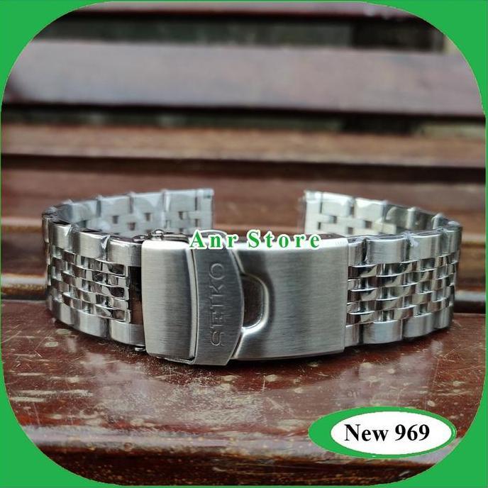 Tali Rantai Rante Stainless Steel Seiko 22 mm Jubile Silver