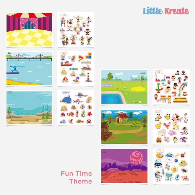 Little Kreate - Mainan Edukasi - Reusable Sticker / Buku Stiker
