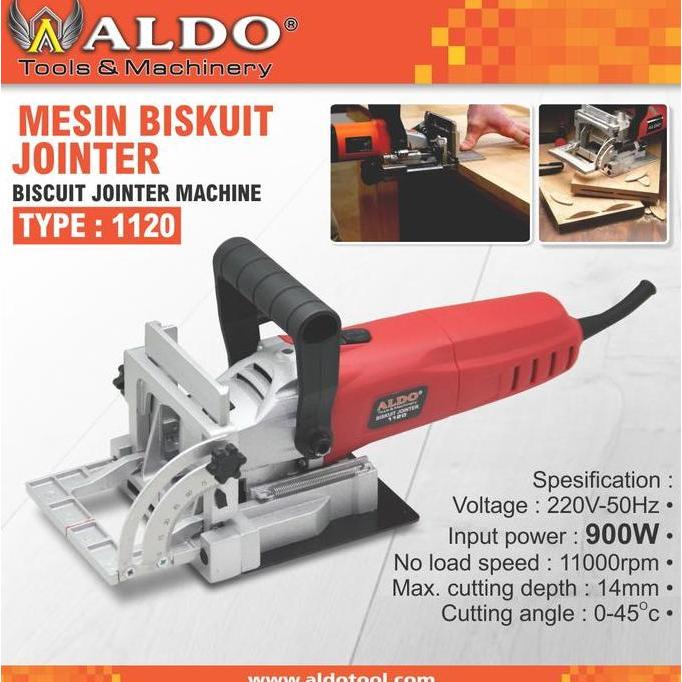 Mesin Biscuit Jointer / Penyambung Papan Type : 1120 Merk Aldo