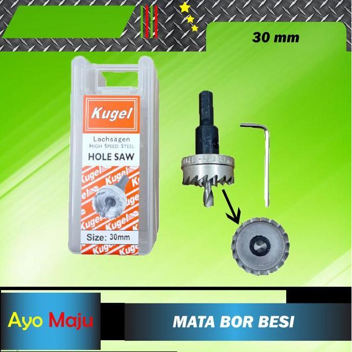 Promo Hole Saw Besi 30mm / HoleSaw Besi 30mm / Mata Bor Besi 30mm KUGEL Diskon
