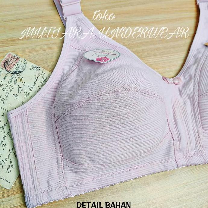 Big Size Bra / Bra Jumbo Tally 2099 Tanpa Kawat Tanpa Cup Busa Ukuran 38-44 Cup D