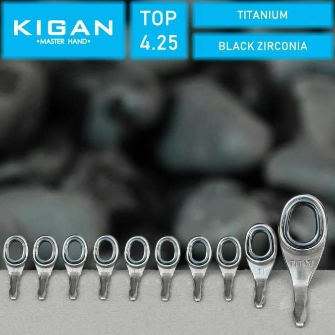 KIGAN 5G Ring Guide Joran Set Casting CT5G Titanium Super Ringan 4.25