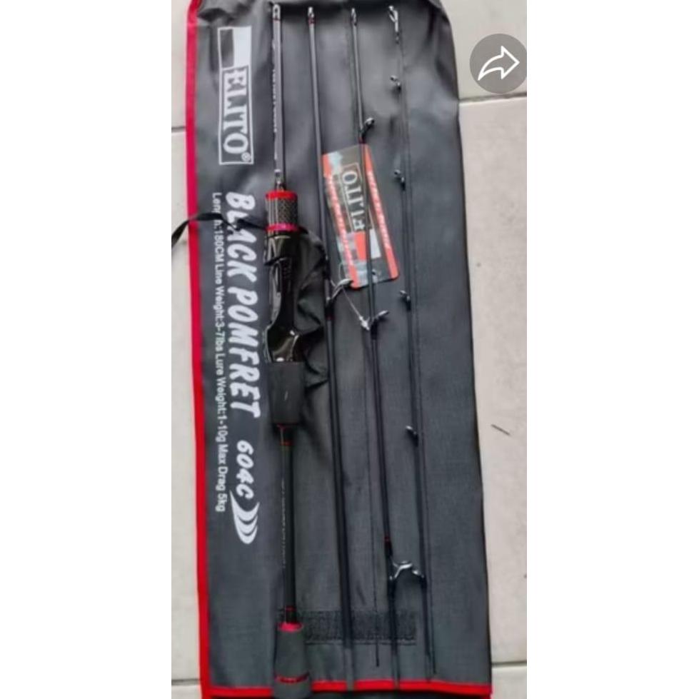 Rod BC / BAITCASTING ELITO UL BLACK POMFRET TRAVEL ROD
