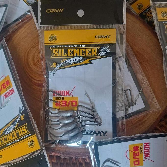 worm hook timah ozmy 3/0 original