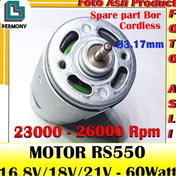 DINAMO RS-550 MOTOR RS550 RS 550 DYNAMO BOR TANGAN CORDLESS