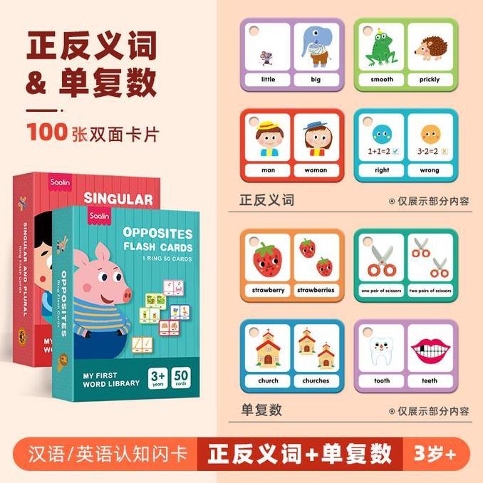 Saalin My First Word Library Flash Card mainan edukasi belajar bahasa
