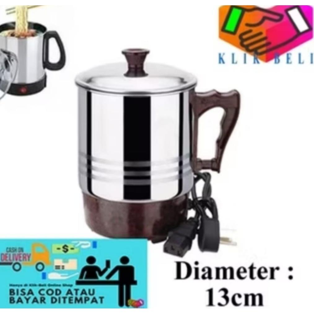 Big Promo Mug Stainless Elektrik 11-15 Cm Teco Pemanas Air Listrik