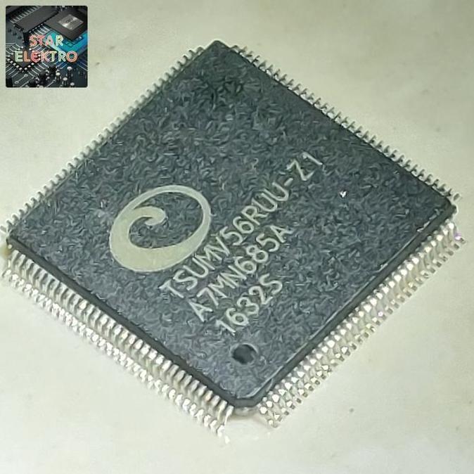 TSUMV56RUU Z1 IC CHIPSET POLYTRON CHANGHONG TV LED QFP-128 TSUMV55 SE27